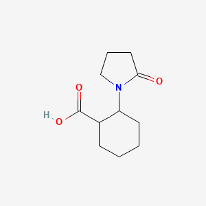 2-(2-Oxopyrrolidin-1-yl)cyclohexane-1-carboxylic acid