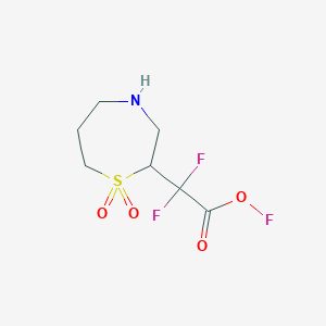 Fluoro 2-(1,1-dioxo-1,4-thiazepan-2-yl)-2,2-difluoroacetate