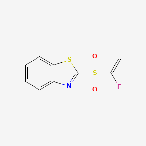 molecular formula C9H6FNO2S2 B11720095 2-((1-Fluorovinyl)sulfonyl)benzo[d]thiazole 