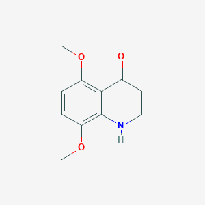 molecular formula C11H13NO3 B11720113 5,8-dimethoxy-2,3-dihydro-1H-quinolin-4-one 