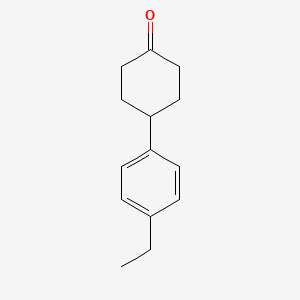 molecular formula C14H18O B11720135 4-(4-Ethylphenyl)cyclohexanone 