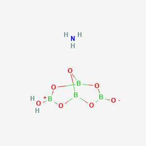 molecular formula B4H5NO7 B1172018 Ammonium hydrogentetraborate CAS No. 12007-57-7