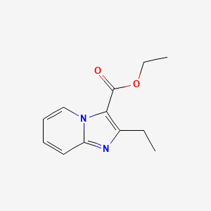 molecular formula C12H14N2O2 B11720212 Ethyl 2-ethylimidazo[1,2-a]pyridine-3-carboxylate 