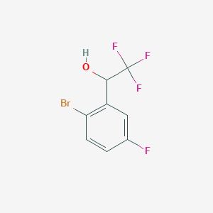 1-(2-Bromo-5-fluorophenyl)-2,2,2-trifluoroethan-1-ol