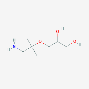 B117203 3-(1-Amino-2-methylpropan-2-yl)oxypropane-1,2-diol CAS No. 152399-01-4