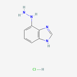 4-hydrazinyl-1H-1,3-benzodiazole hydrochloride