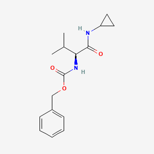 benzyl N-[(2S)-1-(cyclopropylamino)-3-methyl-1-oxobutan-2-yl]carbamate