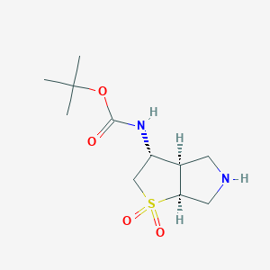 tert-Butyl ((3R,3aR,6aS)-1,1-dioxidohexahydro-2H-thieno[2,3-c]pyrrol-3-yl)carbamate