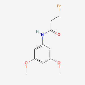 molecular formula C11H14BrNO3 B11720349 3-Bromo-n-(3,5-dimethoxyphenyl)propanamide 