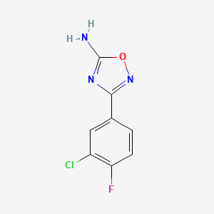 3-(3-Chloro-4-fluorophenyl)-1,2,4-oxadiazol-5-amine