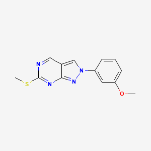 2-(3-Methoxyphenyl)-6-(methylthio)-2H-pyrazolo[3,4-d]pyrimidine