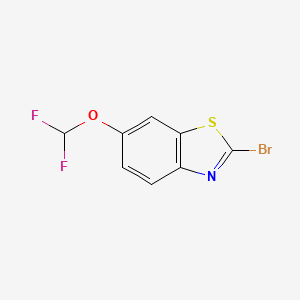 molecular formula C8H4BrF2NOS B11720414 2-Bromo-6-(difluoromethoxy)benzo[d]thiazole 