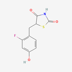 5-(2-Fluoro-4-hydroxybenzyl)thiazolidine-2,4-dione