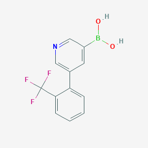 {5-[2-(Trifluoromethyl)phenyl]pyridin-3-yl}boronic acid