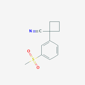 1-[3-(Methylsulfonyl)phenyl]cyclobutanecarbonitrile