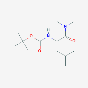 Tert-butyl N-[1-(dimethylcarbamoyl)-3-methylbutyl]carbamate