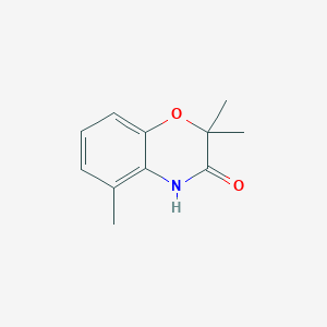 molecular formula C11H13NO2 B11720525 2,2,5-Trimethyl-2H-benzo[b][1,4]oxazin-3(4H)-one 