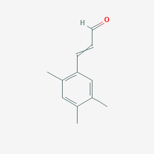 molecular formula C12H14O B11720544 3-(2,4,5-trimethylphenyl)prop-2-enal 