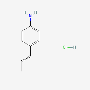 4-Prop-1-enylaniline;hydrochloride