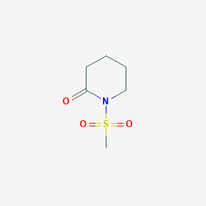 molecular formula C6H11NO3S B11720578 1-(Methylsulfonyl)-2-piperidinone 