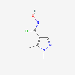 N-Hydroxy-1,5-dimethylpyrazole-4-carbimidoyl Chloride