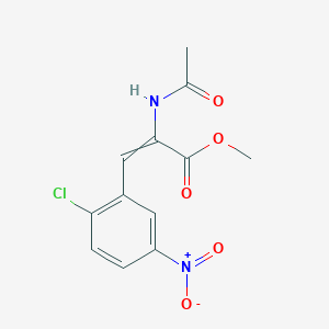 Methyl 3-(2-chloro-5-nitrophenyl)-2-acetamidoprop-2-enoate