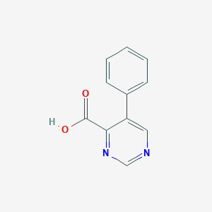 molecular formula C11H8N2O2 B11720623 5-Phenylpyrimidine-4-carboxylic Acid 