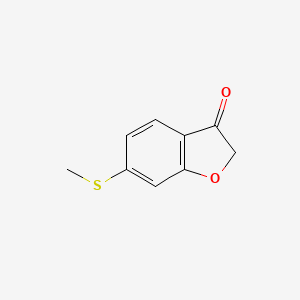 molecular formula C9H8O2S B11720627 6-Methylthio-benzofuran-3-one CAS No. 102646-04-8