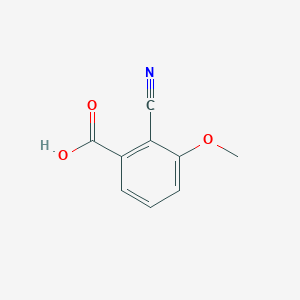 molecular formula C9H7NO3 B11720629 2-Cyano-3-methoxybenzoic acid 