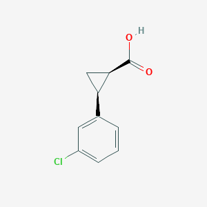 (1R,2S)-2-(3-Chlorophenyl)cyclopropane-1-carboxylic acid