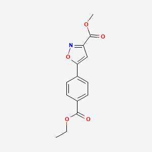 Methyl 5-[4-(Ethoxycarbonyl)phenyl]isoxazole-3-carboxylate