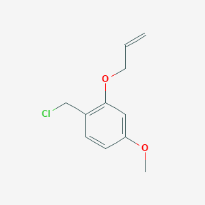 molecular formula C11H13ClO2 B11720643 2-(Allyloxy)-4-methoxybenzyl Chloride 