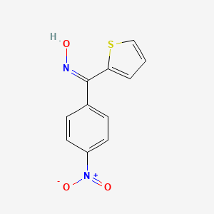 (E)-N-[(4-Nitrophenyl)(thiophen-2-YL)methylidene]hydroxylamine