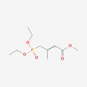 molecular formula C10H19O5P B11720679 Methyl 4-(diethoxyphosphoryl)-3-methylbut-2-enoate CAS No. 4834-02-0