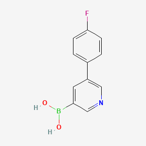 molecular formula C11H9BFNO2 B11720685 [5-(4-Fluorophenyl)pyridin-3-yl]boronic acid 