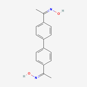 (E)-N-(1-{4'-[(1E)-1-(Hydroxyimino)ethyl]-[1,1'-biphenyl]-4-YL}ethylidene)hydroxylamine