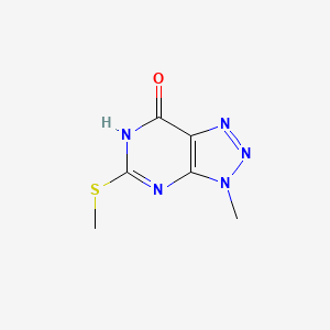 molecular formula C6H7N5OS B11720726 3-Methyl-5-(methylthio)-3H-[1,2,3]triazolo[4,5-d]pyrimidin-7(6H)-one 