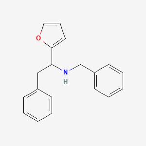 molecular formula C19H19NO B11720730 N-benzyl-1-(furan-2-yl)-2-phenylethanamine 