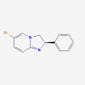 (2R)-6-bromo-2-phenyl-2H,3H-imidazo[1,2-a]pyridine