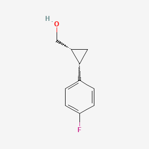 molecular formula C10H11FO B11720797 [(1R,2S)-2-(4-fluorophenyl)cyclopropyl]methanol 