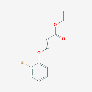 molecular formula C11H11BrO3 B11720815 Ethyl 3-(2-bromophenoxy)prop-2-enoate 