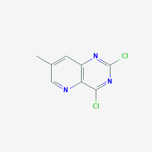 molecular formula C8H5Cl2N3 B11720819 2,4-Dichloro-7-methylpyrido[3,2-d]pyrimidine 