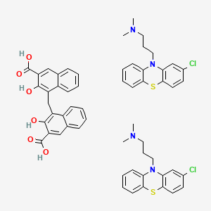 molecular formula C23H16O6.2C17H19ClN2S B1172082 Einecs 234-218-4 CAS No. 10600-62-1