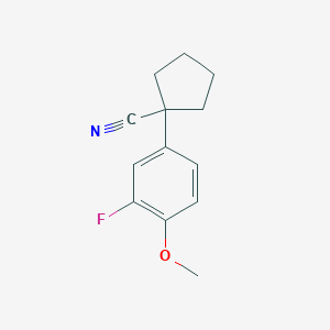 1-(3-Fluoro-4-methoxyphenyl)cyclopentanecarbonitrile