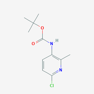 molecular formula C11H15ClN2O2 B11720863 Tert-butyl 6-chloro-2-methylpyridin-3-ylcarbamate 