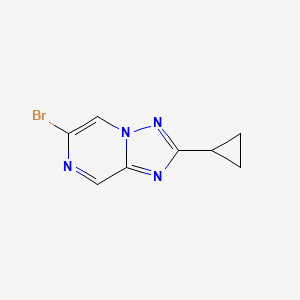 6-Bromo-2-cyclopropyl-[1,2,4]triazolo[1,5-a]pyrazine