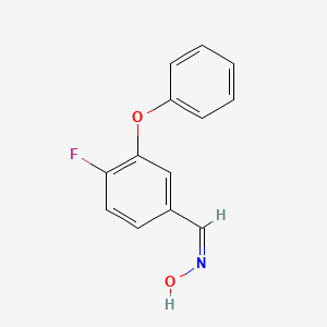 (E)-N-[(4-Fluoro-3-phenoxyphenyl)methylidene]hydroxylamine