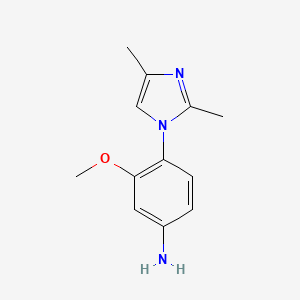 4-(2,4-Dimethyl-1-imidazolyl)-3-methoxyaniline