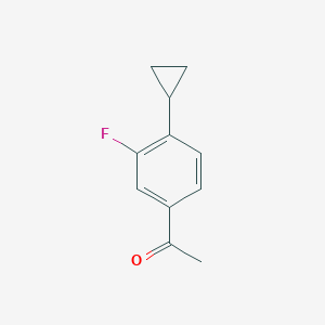 1-(4-Cyclopropyl-3-fluorophenyl)ethan-1-one