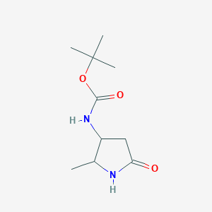 tert-butyl N-(2-methyl-5-oxo-pyrrolidin-3-yl)carbamate